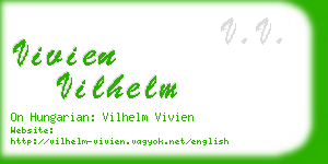 vivien vilhelm business card